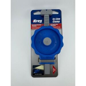 Kreg In-Line Clamp Horizontal Benchtop Clamping Rotary Dial Blue NEW